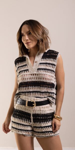 Ribbed Short Sleeve T-Shirt