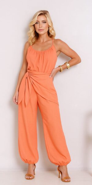 Macacão Magda Coral