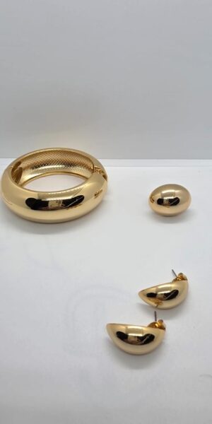 Trio: Bracelete, Brincos e Anel